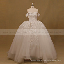 Princess Sweet Heart Cap Sleeve Ball Gown Lace Beads Wedding Dress